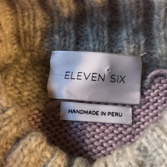 ELEVEN SIX Alpaca Bell Sleeve Turtleneck Sweater - Picture 9 of 10